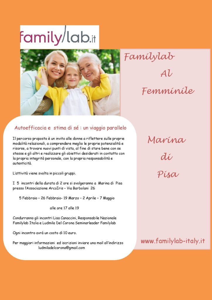 Familylab Al Femminile a Marina di Pisa