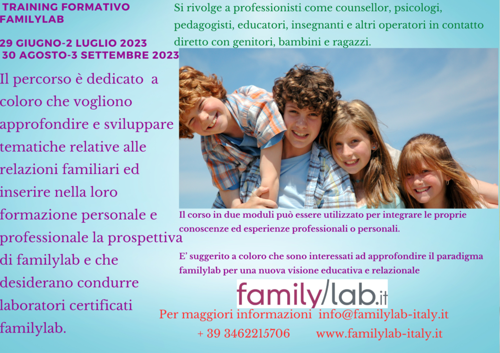 Training Formativo Seminarleader Familylab 2023